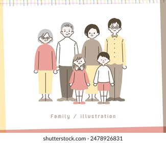 Simple and cute family illustration_8