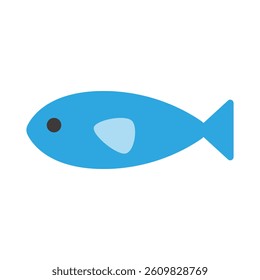 Simple and Cute Fish Vector Illustration