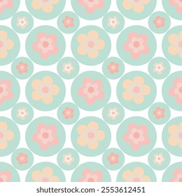 Simple Cute Flower Seamless Patterns