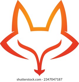 Simple Cute Fox Logo Design
