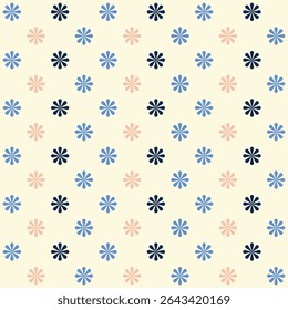 Simple cute geometric seamless pattern design in soft colors