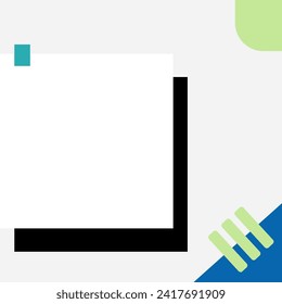 Simple Cute Geometric Twibbon Frame