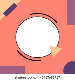 Simple Cute Geometric Twibbon Frame