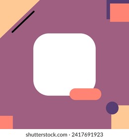Simple Cute Geometric Twibbon Frame