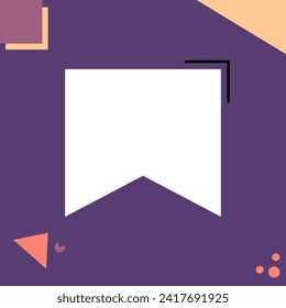 Simple Cute Geometric Twibbon Frame