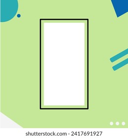 Simple Cute Geometric Twibbon Frame