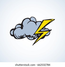 Simple cute gloomy Heaven element template on light backdrop. Freehand line black ink hand drawn picture emblem sketchy in art retro scribble comic graphic style pen on paper with space for text