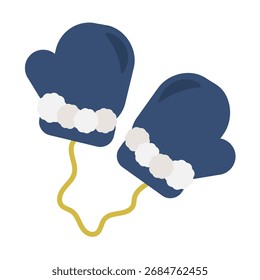 Einfaches niedliches Handschuh-Illustrationsmaterial