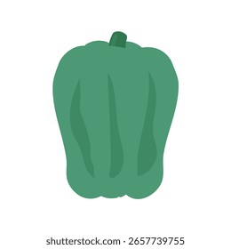 Einfache süße grüne Glocke Pfeffer Illustration Material