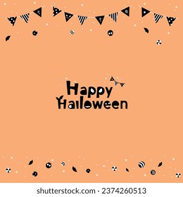 Simple and cute Halloween background.