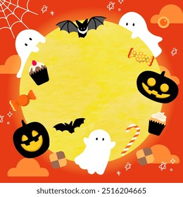 Simple and cute Halloween background material