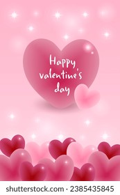 
Simple and cute heart background material