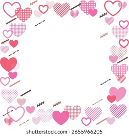 Simple and cute heart frame