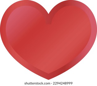 Simple and cute heart illustration