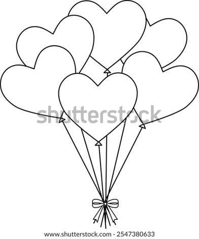 Simple and cute heart shaped balloons