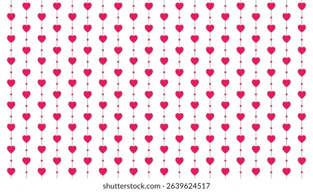 Simple cute heart vector background. repeat hreats background. pink heart gift wrapper. love design for girls print. repeat wallpaper. vector illustration