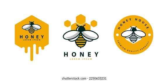 simple and cute honey logo design