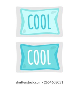 Simple cute ice pack illustration material