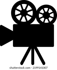 Ilustración simple de un proyector de película