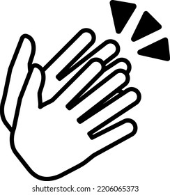 Simple and cute illustration of applause