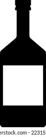 Simple and cute illustration of champagne