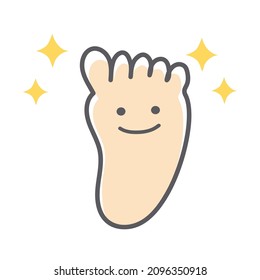 Simple and cute illustration of clean legs