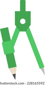 A simple and cute illustration of a compass