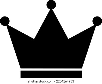 A simple and cute illustration of a crown