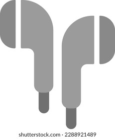 Simple and cute illustration of earphones