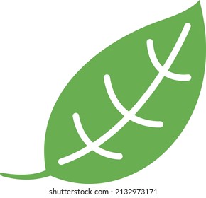 Simple and cute illustration of leaves