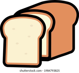 Simple And Cute Illustration Of A Loaf Of Bread