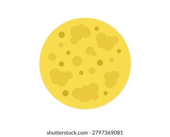 Simple cute illustration of Moon