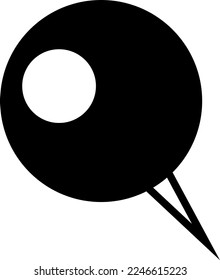 A simple and cute illustration of a round pin