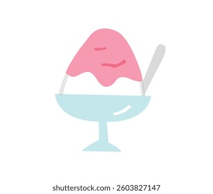 A simple and cute illustration of shaved ice.
This is a Japanese food and dessert related to summer festival and ice.
In this page, We offer the clip art of shaved ice.