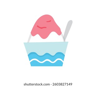 A simple and cute illustration of shaved ice.
This is a Japanese food and dessert related to summer festival and ice.
In this page, We offer the clip art of shaved ice.