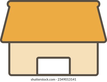 Simple and cute illustration of the shop