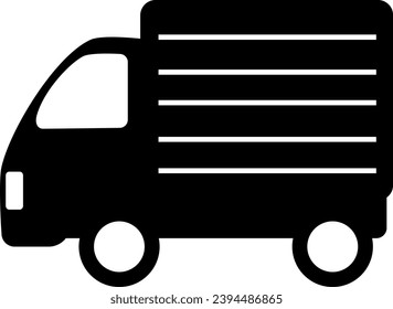 Ilustración simple y linda de un camión