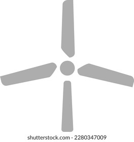 Ilustración simple y linda de la generación de energía eólica