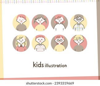 Simple and cute illustrations for children