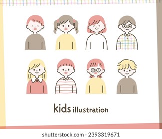 Simple and cute illustrations for children