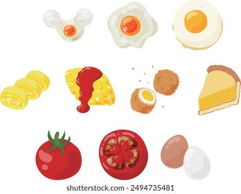 A simple and cute kitchen icon set for cooking enthusiasts, featuring ingredients and kitchen tools. 