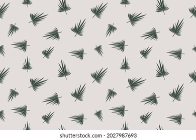 Simple Cute Leaf Seamless Pattern Design
