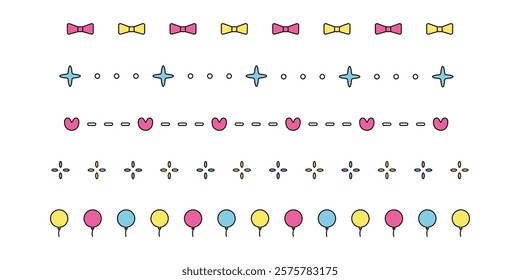 A simple and cute line set.
