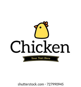 Simple Cute Little Chicken Icon