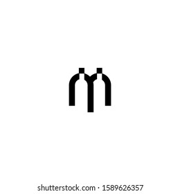 A simple cute logo for the brand of wine bottle