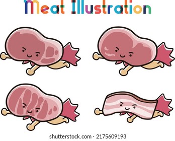Einfache süße Fleischgrafik