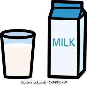 Clásico de leche simple y lindo
