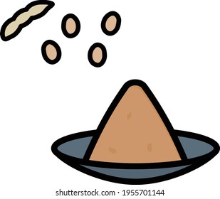 Simple and cute miso clip art