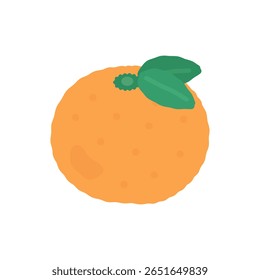 Einfaches süßes orangefarbenes Illustrationsmaterial