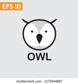 A simple, cute, Owl vector that you can use as a symbol or logo and education